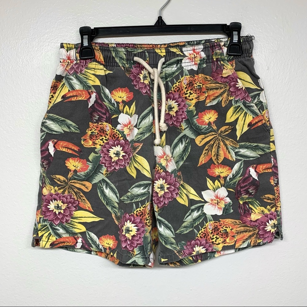 Topman Mens Floral Swim Shorts Size 30